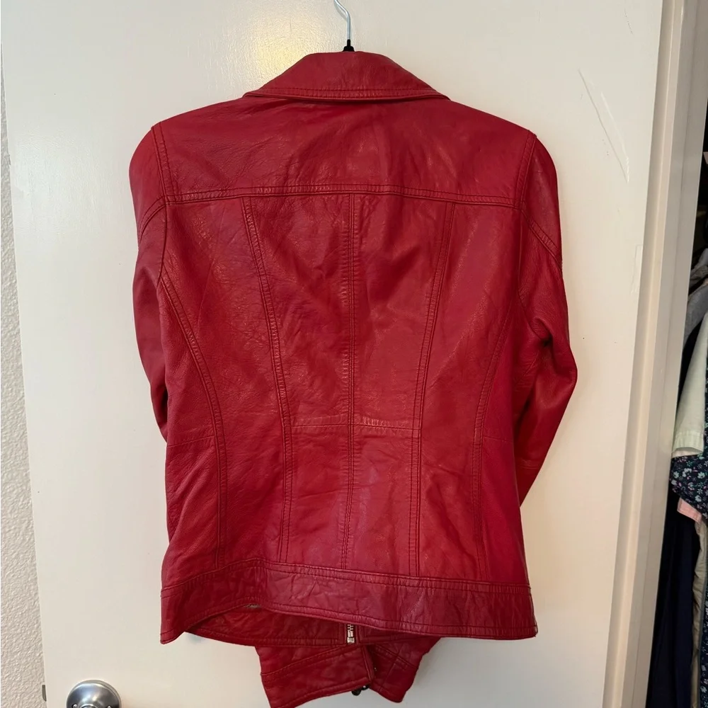 Black Rivet Vibrant Red Jacket - Picture 4 of 7